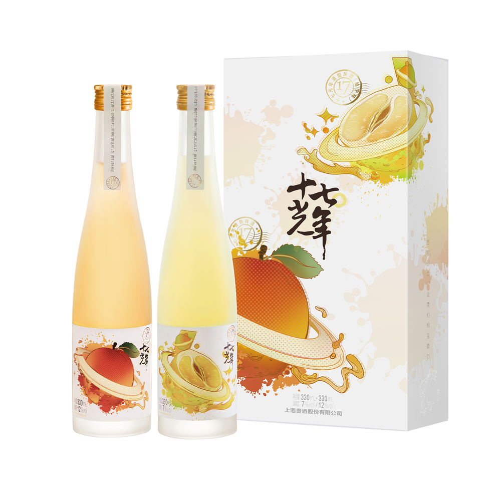 十七光年双支礼盒(清型米酒柚子味+青熟梅酒) 十七光年双支礼盒(清型米酒柚子味+青熟梅酒)